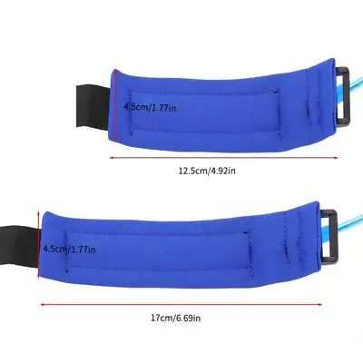 Adjustable Kids Adult Anti Lost Safety Wristband Link Elastic Rope Blue • £5.22