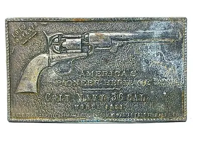 Vintage Colt Firearms Belt Buckle Colt Navy 36 Cal • $15.26