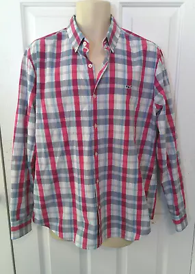 Vineyard Vines Slim Fit Whale Shirt 100% Cotton Preppy Blue/Red Plaid L • $15