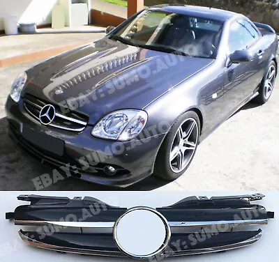 Mercedes Benz R170 Grille 1996-04 Twin Fins Black AMG Look SLK 230 SLK320 SLK200 • $147.98