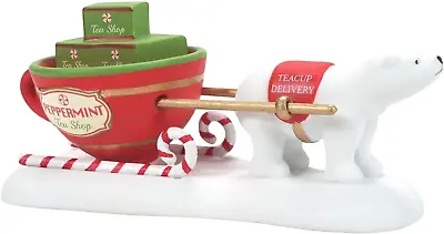 Teacup Delivery Service Department 56 North Pole Village 6011407 Christmas Bear • $35.99