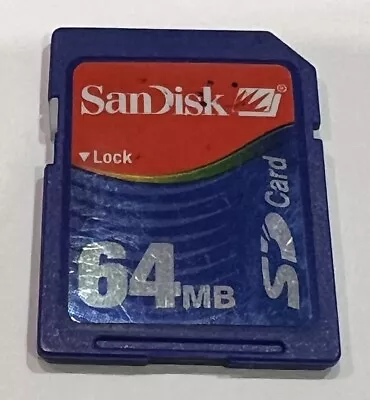SanDisk San Disk 64MB SD Memory Card - Tested - Tracked Post • $12