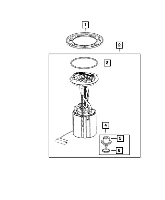 Genuine Mopar Fuel Pump/Level Unit Module Kit 68409160AE • $607.10