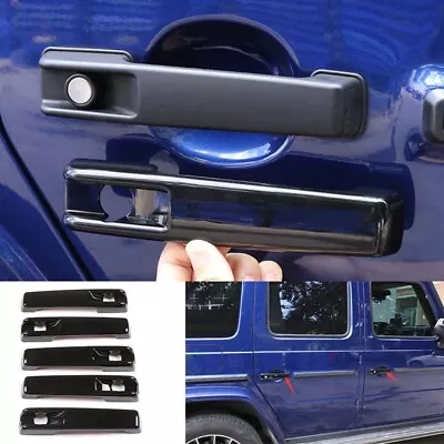 For Benz G-Class 2019-2022 Exterior Outside Door Handle Cover Trim Gloss Black • $153.87