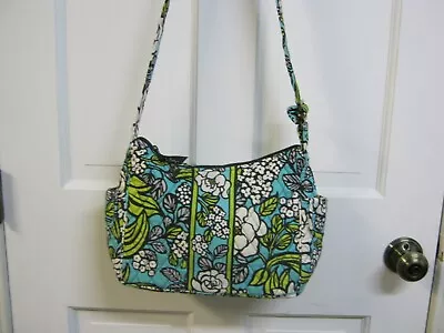 Vera Bradley ISLAND BLOOMS On The Go Crossbody Bag Purse 11 X 8 X 4 EUC • $24.99