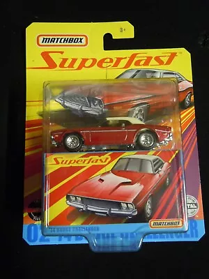 2019 Matchbox  Superfast #02 '74 DODGE CHALLENGER Convertible Red Near Mint • $5.79