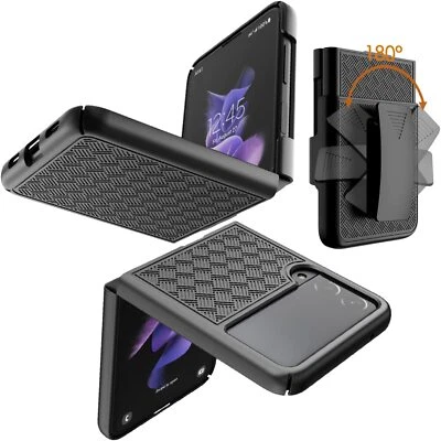 $9.79 • Buy For Samsung Galaxy Z Flip 3 4 5G Shockproof Belt Clip Holster Case W/Kickstand