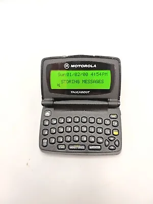 Motorola Talkabout  Way Pager A06JEB5806AA Transparent Black EXCELLENT CONDITION • $199.95