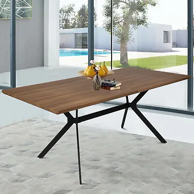 DC DiClasse 10 Person Large Dining Table Rectangle Wood Meeting Desk Office Room • $239.99