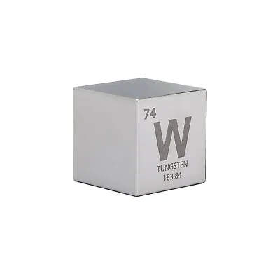 $224.99 • Buy 1.5  Tungsten Cube With Periodic Engraving