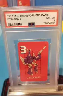 💥 SHORT PRINT 1986 CYCLONUS 1st Card Rc PSA RETIRED Graded Transformers G1 💥 • $59.43