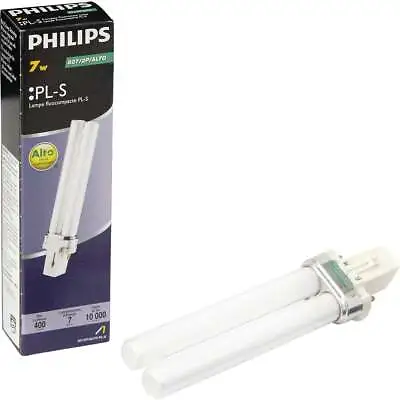 Philips 25W Equivalent Soft White G23 Base PL-S CFL Light Bulb 148718 Philips • $4.86