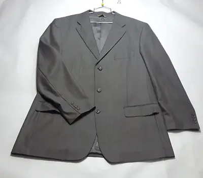 Luca Rossi Italia Blazer Sport Coat Suit Jacket Mens 46L Gray FREE TIE* • $42.87