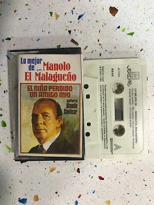Lo Best De Manolo El From Malaga With Guitar Sanlúcar Cinta Cassette • $10.07