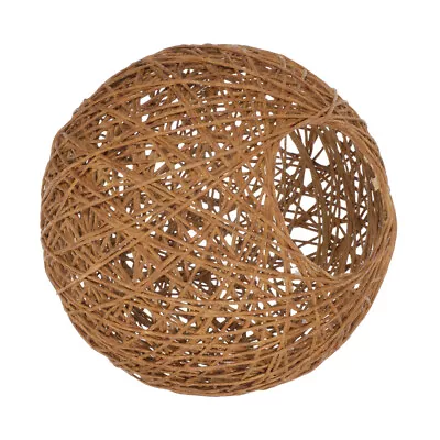  Rattan Ball Lampshade Round Chandelier Lampshades For Ceiling Lights • £8.70