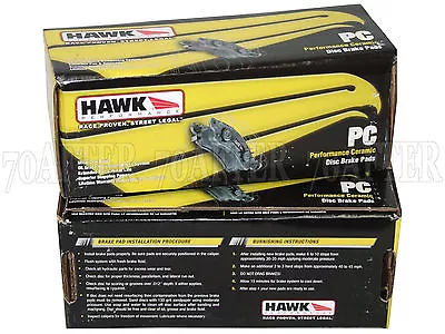 Hawk Ceramic Brake Pads (Front & Rear Set) For 06-13 Chevy C6 Corvette Z06 (1pc) • $403.39