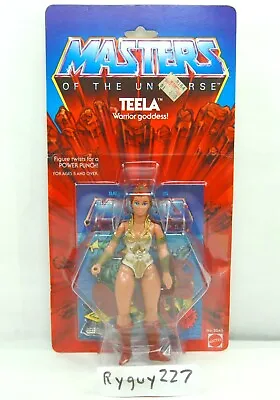 MOTU Teela 8-back Masters Of The Universe MOC Sealed Figure He Man MOSC • $4495