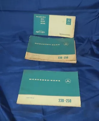 Mercedes 230 250 280S 450SE 450SEL Owners Handbook Manual Service Guide Booklet • $59.95