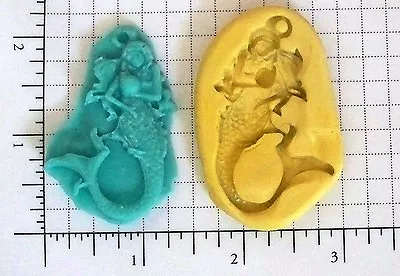 Mermaid F5 -Flexible Silicone Mold-Cake Cookie Crafts Clay Candy Resin Fondant • $4.12