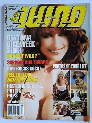 In The Wind Magazine Sept 2003 Daytona Bike Week • $12.99