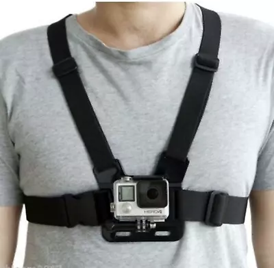New Chest Strap For GoPro Hero 6 5 4 3+ 3 2 1 Action Camera Harness Mount Black  • $19.50