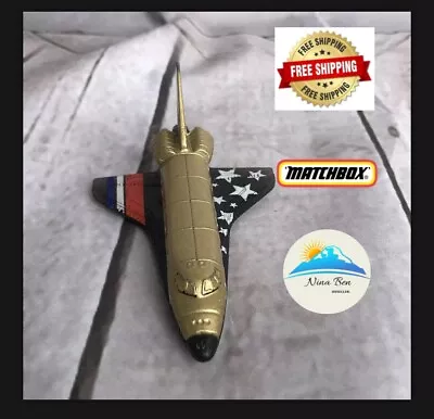 Gold Red White Blue Flag Space Shuttle 2009 Mattel Matchbox • $15