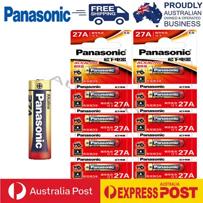 Genuine Panasonic A27/27A MN27 V27A Battery/Batteries Garage Remote Alarm 12V • $12.99