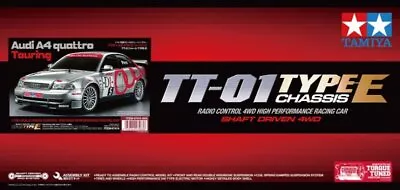 Tamiya 47414 1/10 EP RC Touring Car TT01E Chassis Audi A4 Quattro Kit (No ESC) • $92