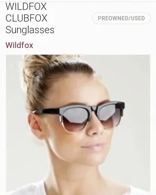 🦊 Women's Black&Gold Wildfox Sunglasses The ClubFox! • $19.95