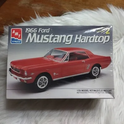 Vintage AMT Ertl 1966 Ford Mustang Hardtop 1:25 Scale Plastic Model Kit #6526 • $39.99