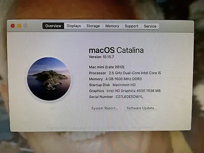 Apple Mac Mini  A1347 Desktop Good Condition • £99