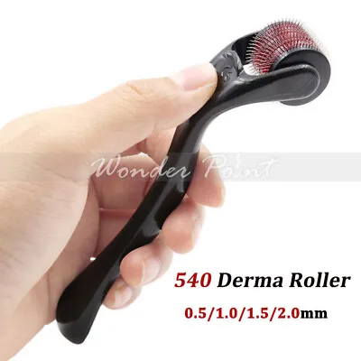 540 Titanium Microneedle Scar Derma Roller Dermaroller Hair Loss  0.5-2.0MM • $14.55