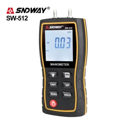 $57.98 • Buy Handheld Digital Manometer HVAC Air Vacuum Gas Differential Pressure Gauge Meter