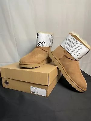 UGG Mini Bailey Bow II 1016501 Womens Tan Round Toe Pull On Winter Boots Size 9 • $116.99