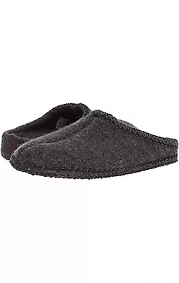 Haflinger Boiled Wool Slippers AS Classic Gray EU 37 US 6 Woman • $50.99