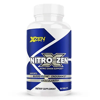Nitric Oxide Boost Blood Flow Supplement Arginine Citrulline Potency 90 Tablets • $25.95