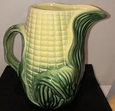 Stanford Majolica Corn In Husk 40oz Pitcher 7 1/2  Tall #513  • $24.99