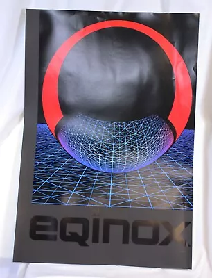 Vtg Equinox Poster 24 X 35 Advertising Circle Globe Tech • $12.19