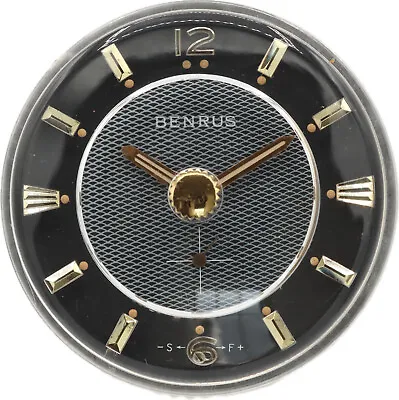 Vintage 63mm Benrus Steering Wheel Clock 7J Automatic Aircraft Clock FA14 Runs • $2802.87