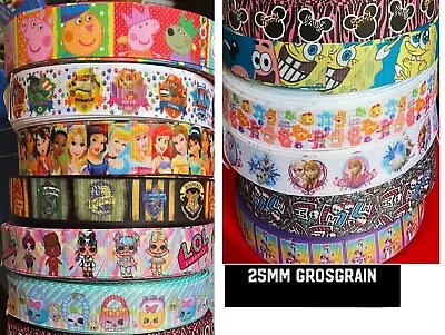 3 Yards2538mm Character Ribbon-peppaLOLMinecrafdisneyharry PotterAmong Us • £4