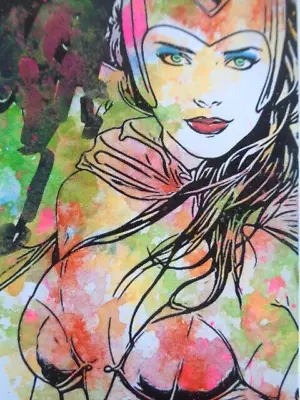 ACEO ATC  Sketch  -   SCARLET  WITCH  Art • $9.99