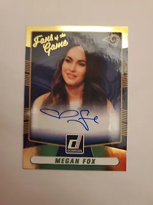 2016 Megan Fox Donruss Fans Of The Game Autograph Card #3  Rams Transformers • $600