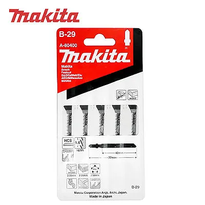 Makita A-80400 B-29 Jigsaw Blade 5pcs Set  • $21.99