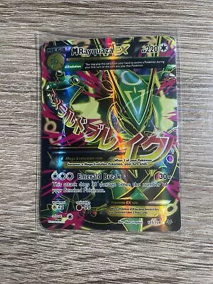 Pokémon TCG M Rayquaza EX 105/108 - XY Roaring Skies - MEGA Full Art Ultra Rare • $19.99