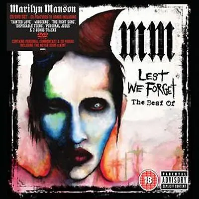 Lest We Forget: The Best Of [Deluxe Edition] By Marilyn Manson (CD 2004) • $1.39