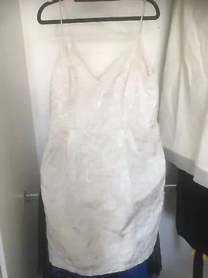 $22.50 • Buy Asos White Dress Size 12-14 