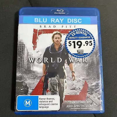 World War Z | Blu-ray + DVD (Blu-ray 2013) Ex Rental Like New • $7.90