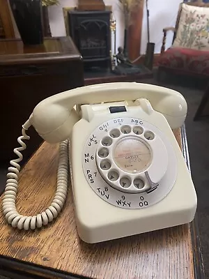 GPO 706L CWL 63/1 Cream Rotary Telephone • £10