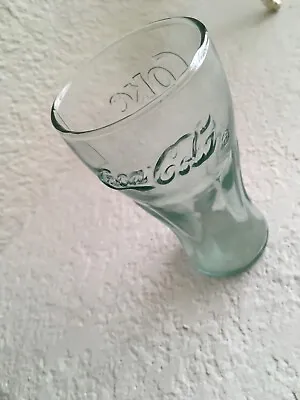 Vintage Green Glass Coca-Cola Tumbler Glass By Indiana Glass Old School Cool • $5.99