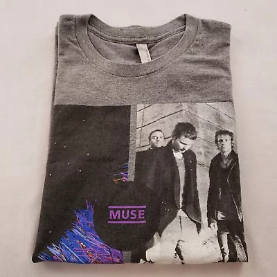2012 Muse The 2nd Law Tour T Shirt Next Level Soft Heather Gray Men L • $13.99
